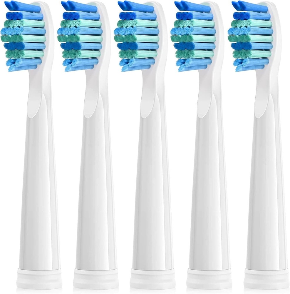 Expertly Designed 5 Pack Toothbrush Replacement Heads - Gentle & Effective