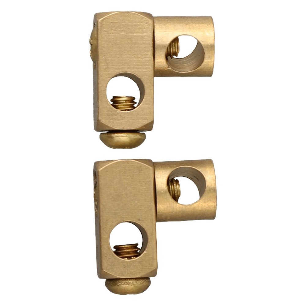 2pcs Double Joint Piece For Eccentric Drain Fitting Adjustable With 5.2mm Hole