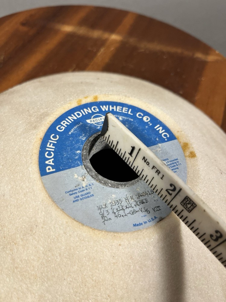 9 Inch Cone Cup White Oxide Griding Wheel. Pacific