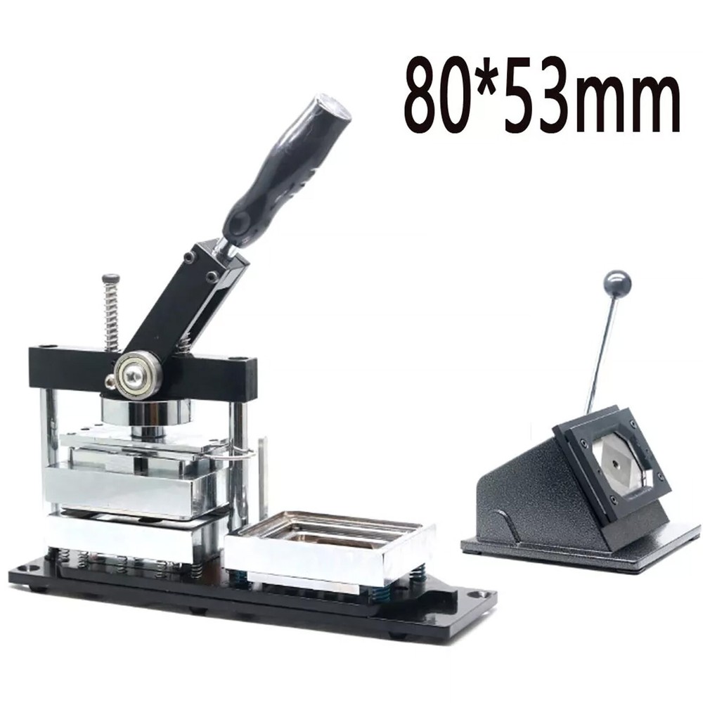 80*53mm Fridge Magnet Badge Making Machine Rectangle Button Maker Kit W/Cutter