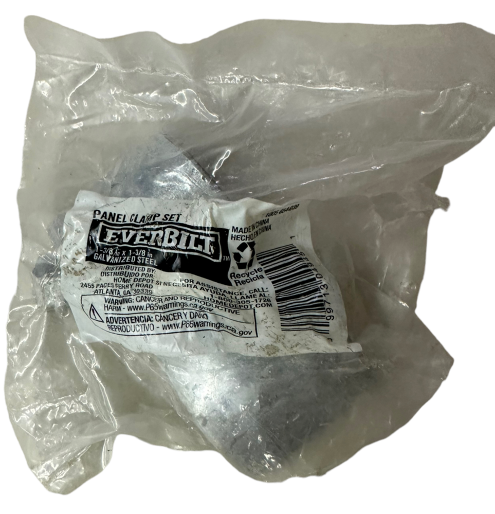 Everbilt Panel Clamp Set Chain Link 1-3/8" Galvanized Steel