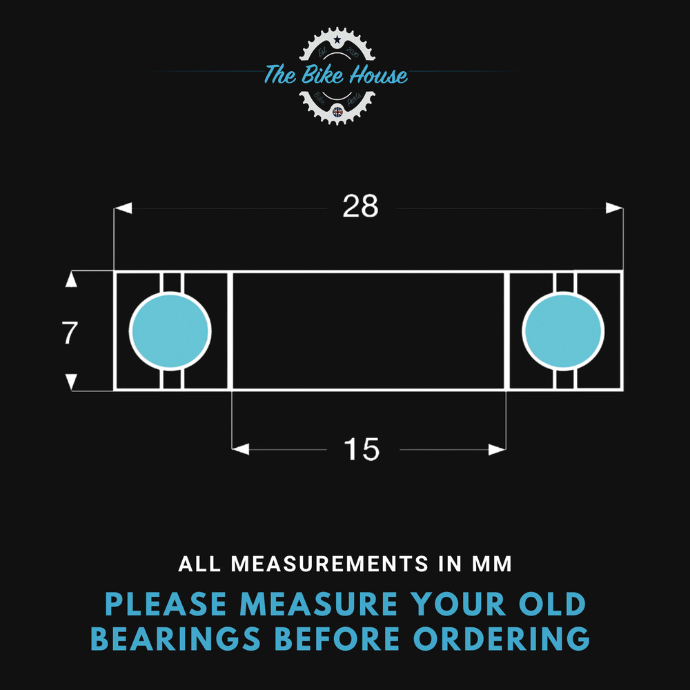 Stans 3.30 ti Oversized Front hub replacement wheel bearings Quantity x 2