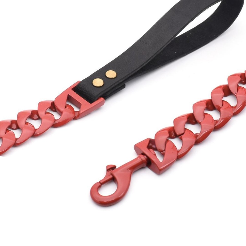 CARMINE RED DOG LEASH