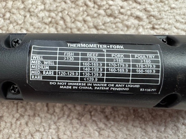 Williams Sonoma Instant-Read Thermometer Fork - Digital, Battery Operated