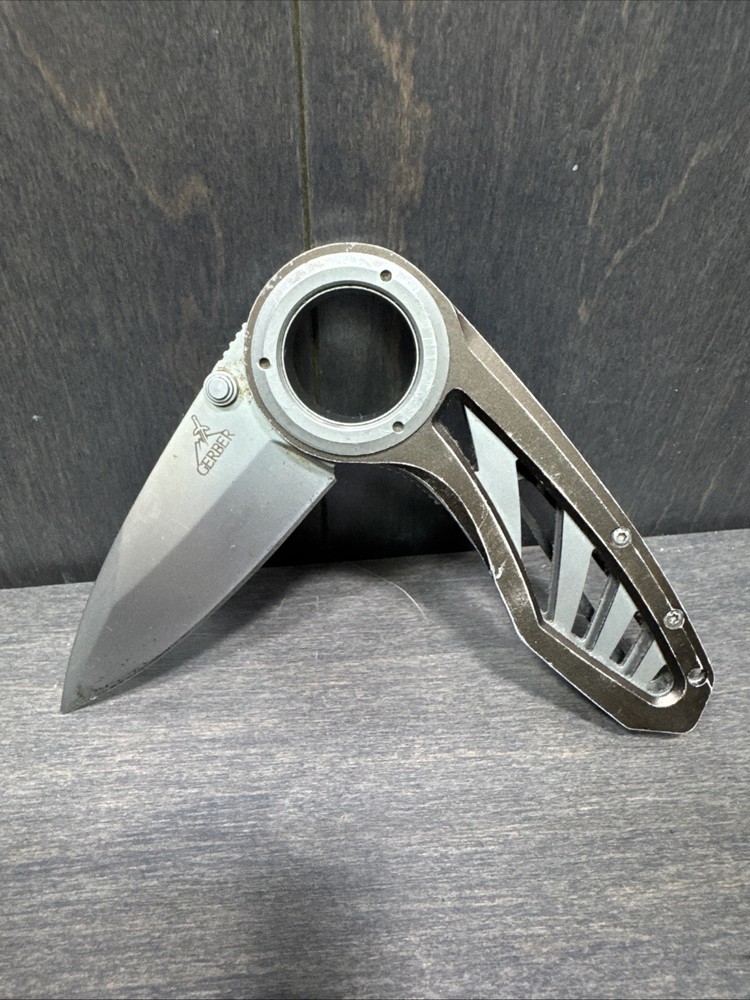 GERBER REMIX FOLDING KNIFE LINER LOCK No SERRATIONS BLADE