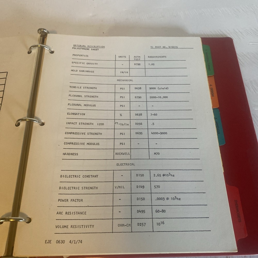 Texas Instruments Inc, Plastic Design Guide, 4/1/1974 ~ Manual