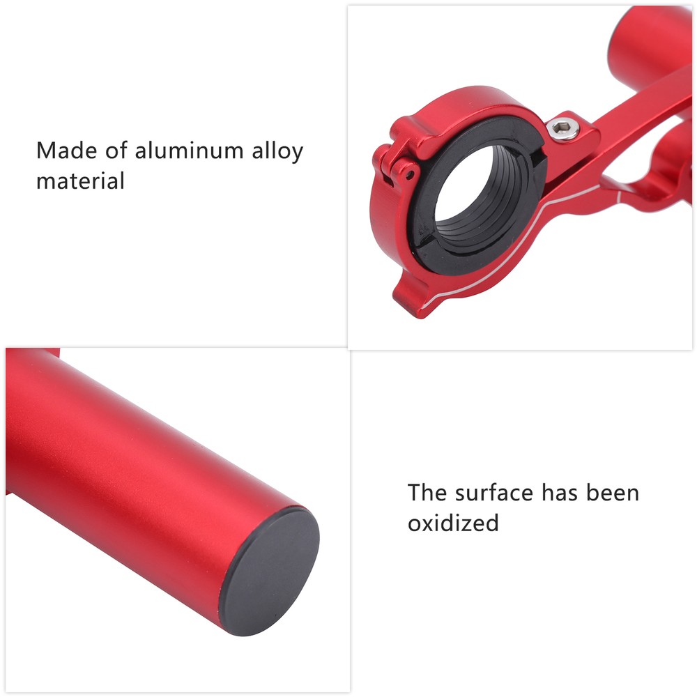 (Red)Bicycle Handlebar Extension Bracket Multifunction 10cm Aluminum Alloy CH