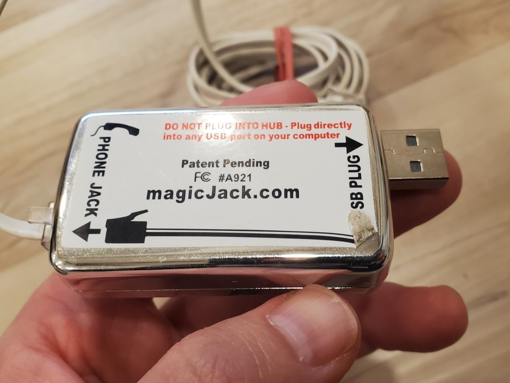 MagicJack #A921 Long Distance Calling Telephone Unit USB Block Device Dongle
