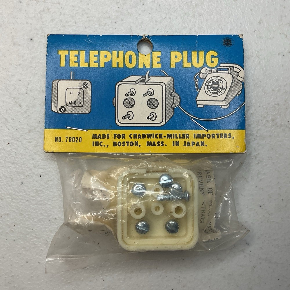 Telephone Plug 78020 Chadwick-Miller NOS