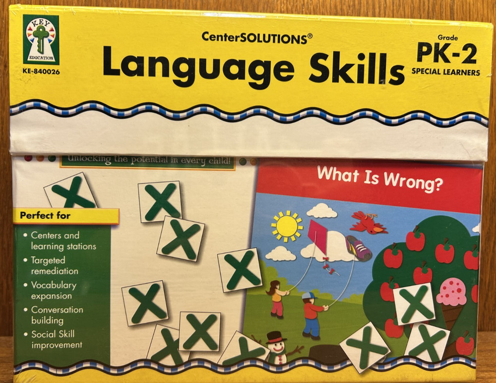 CenterSolutions Language Skills File Folder Game PK-2 (sealed)