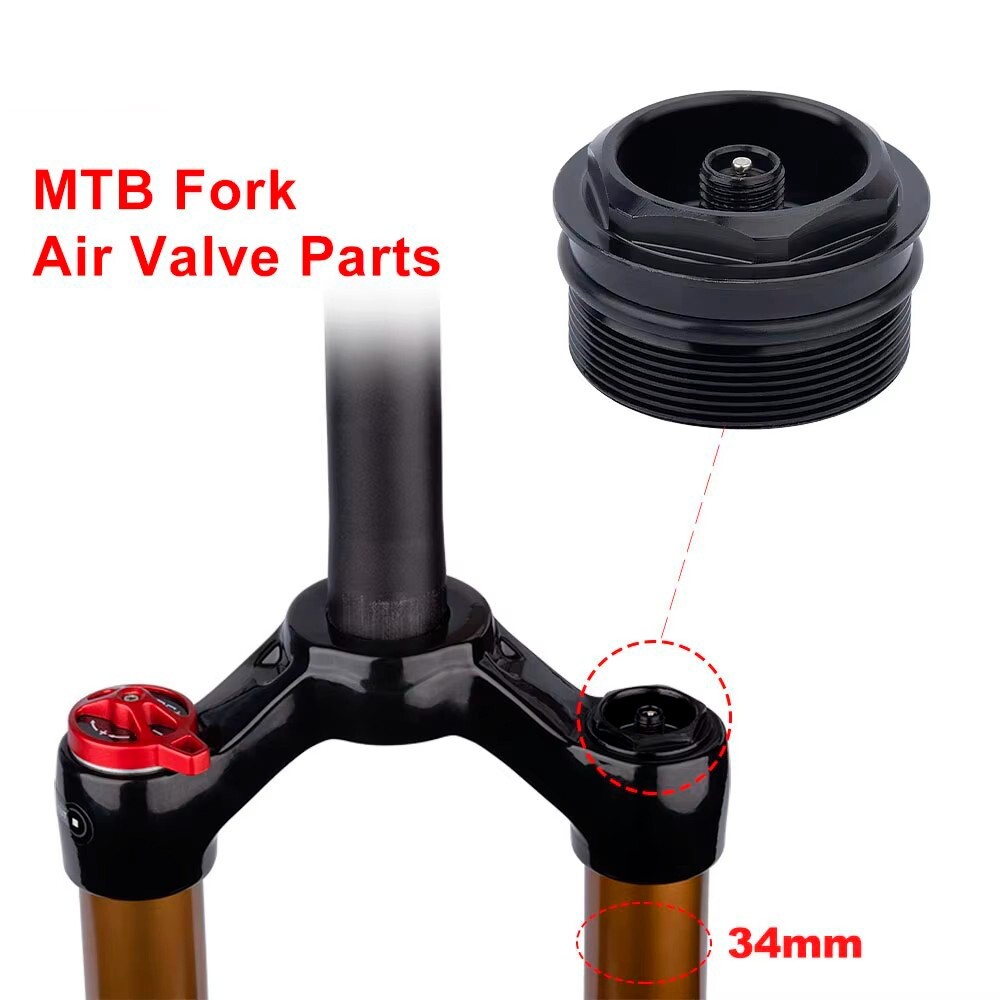 Bike Front Fork Valve Nut Bicycle Air Fork Cap Assembly Thread 31xP1.0mm