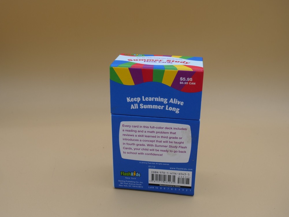 Summer Study Flash Cards: Grade 4 (Flash Kids Summer Study) (Cards) by Flash Kid
