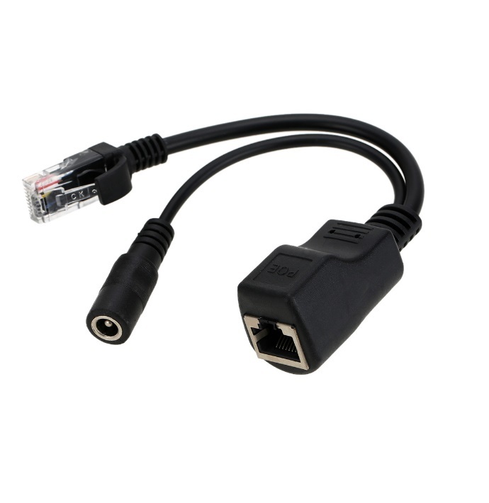 1PCS Passive Power Over Ethernet PoE injector Cable Adapter NEW