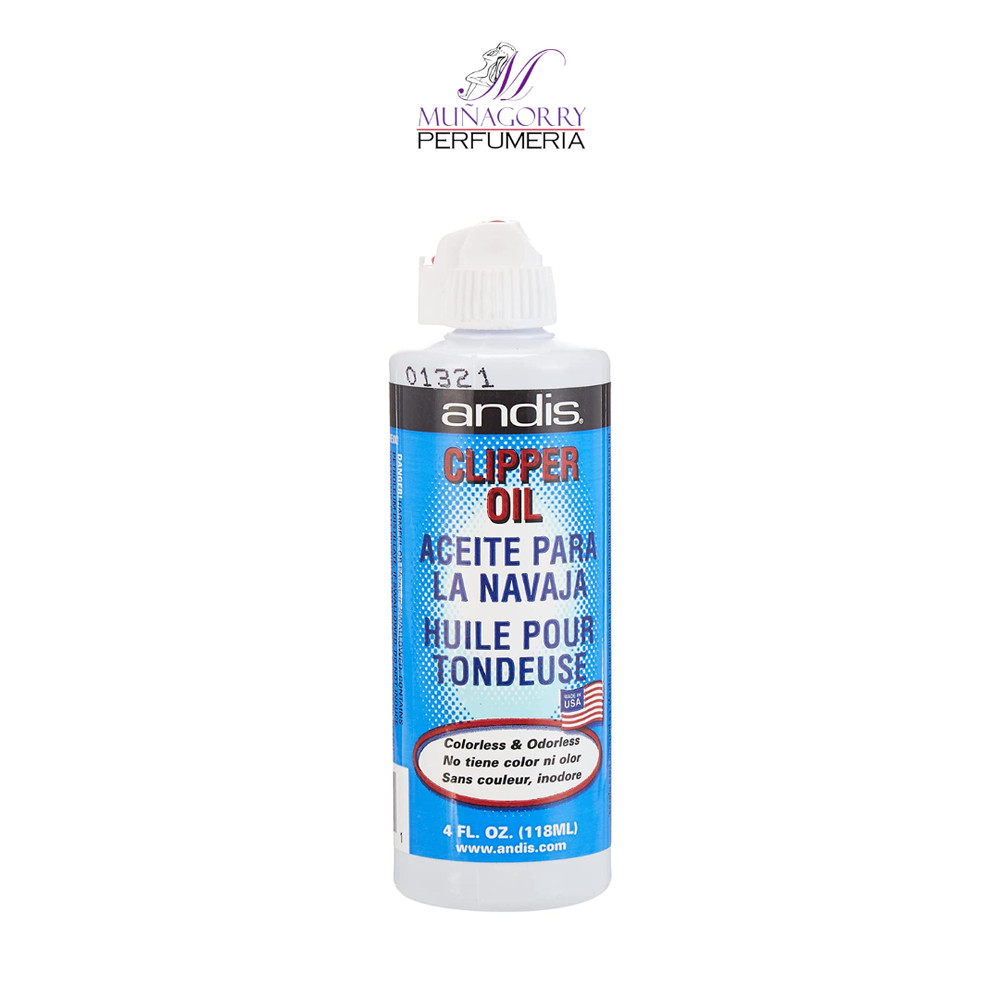 ANDIS CLIPPER OIL | 4 FL. OZ. | COLORLESS & ODORLESS FORMULA