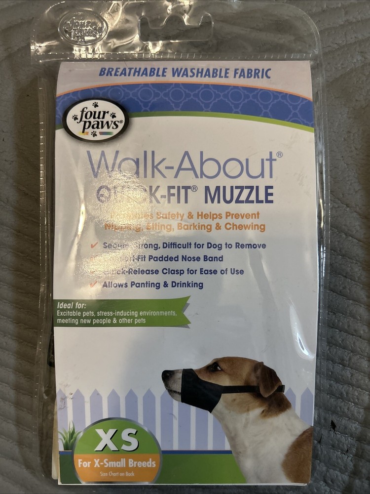 Four Paws Walk-About Quick-Fit Dog Muzzle X Small