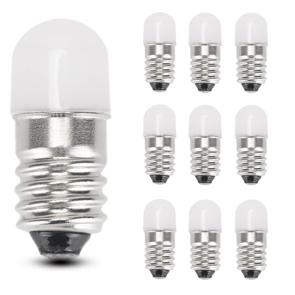 10 Pack Bright White 18v LED Bulbs Lights For Gilbert ERECTOR Sets