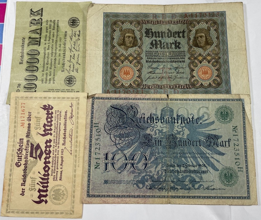 Germany 7 Diff. old notes mixed grades (#763)