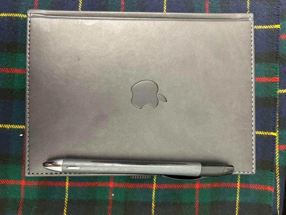 Apple logo bound journal