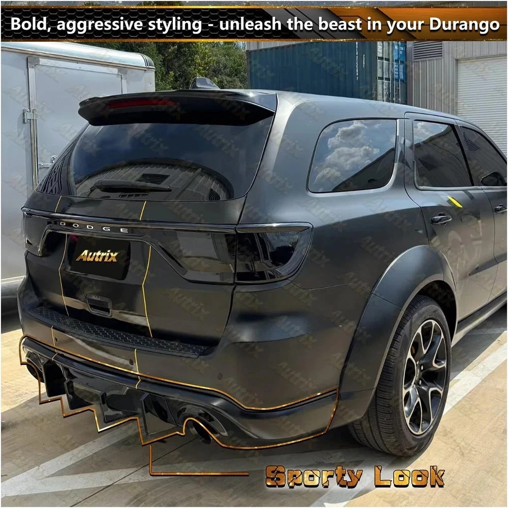Rear Bumper Diffuser for 2011-2025 Dodge Durango RT SRT SXT GT