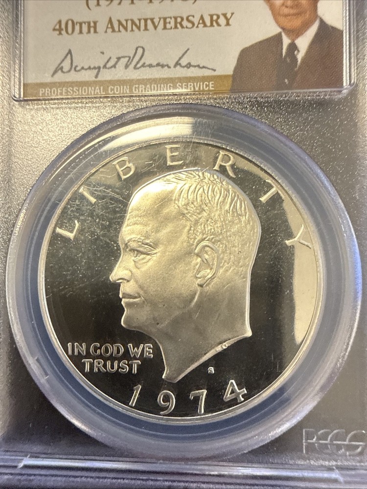 1974-S Eisenhower Silver Dollar "PCGS PR69 DCAM"