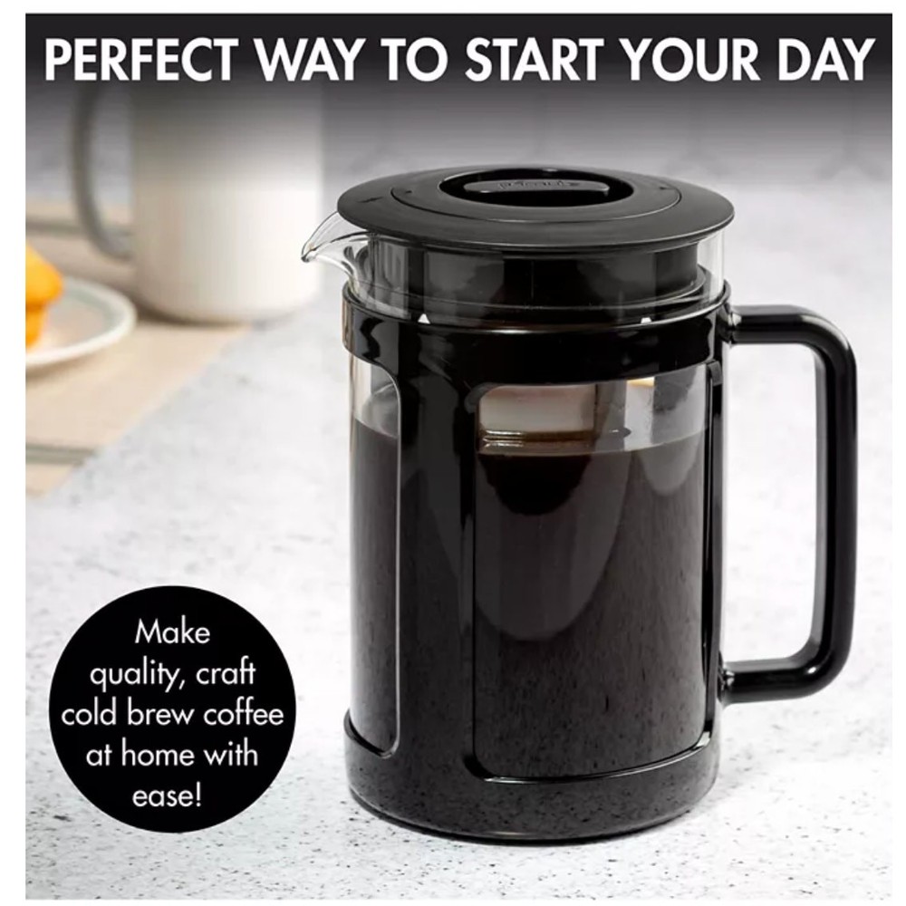 Primula Logan 1.6 qt. Cold Brew Coffee Maker with Protective Holder Filter