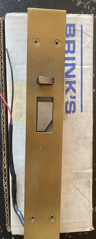 BRINKS New Old Stock Electromechanical Deadbolt #2020FS Right Hand “”Never Used”