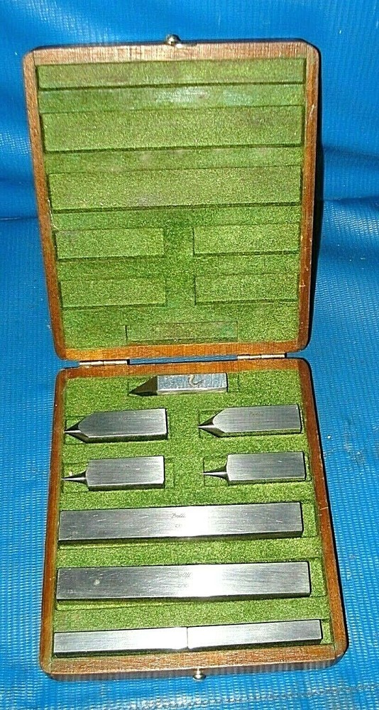 VINTAGE DOALL RECTANGULAR GAGE BLOCK ACCESSORIES SET w/ original box  EXCELLENT