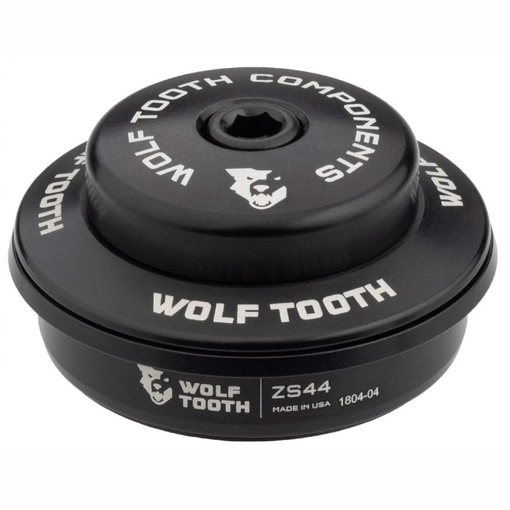 Wolf Tooth ZS44/28.6 Zero Stack Headset - Aircraft Aluminum, Black Oxide