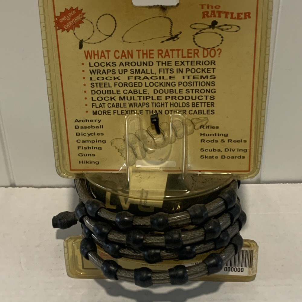 EZ Lock The Rattler New Double Cable Lock Everything