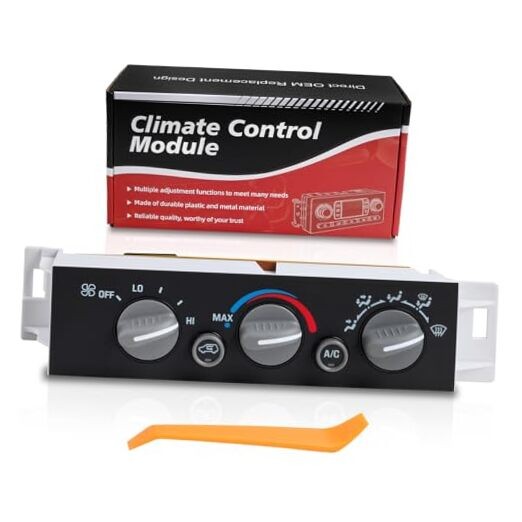 Front A/C Heater Climate Control Module Panel Without Rear Window 599-007