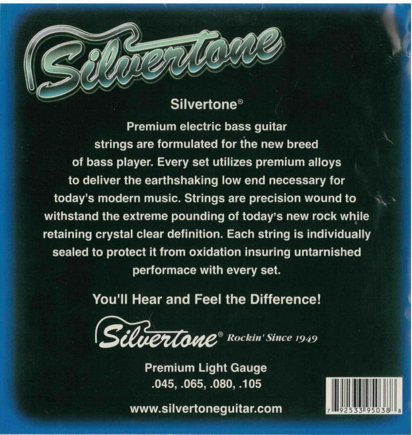 STR45EB Silvertone Electric Bass Strings 45-105