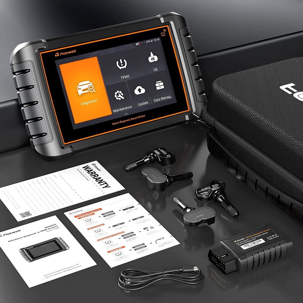Foxwell NT809TS Pro Bidirectional Car OBD2 Diagnostic Scanner TPMS Programming