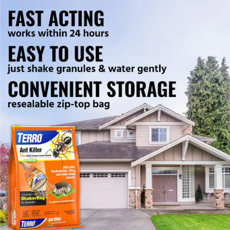 TERRO 3 lb. Outdoor Ant Killer Plus Multi-Purpose Insect Control Granules