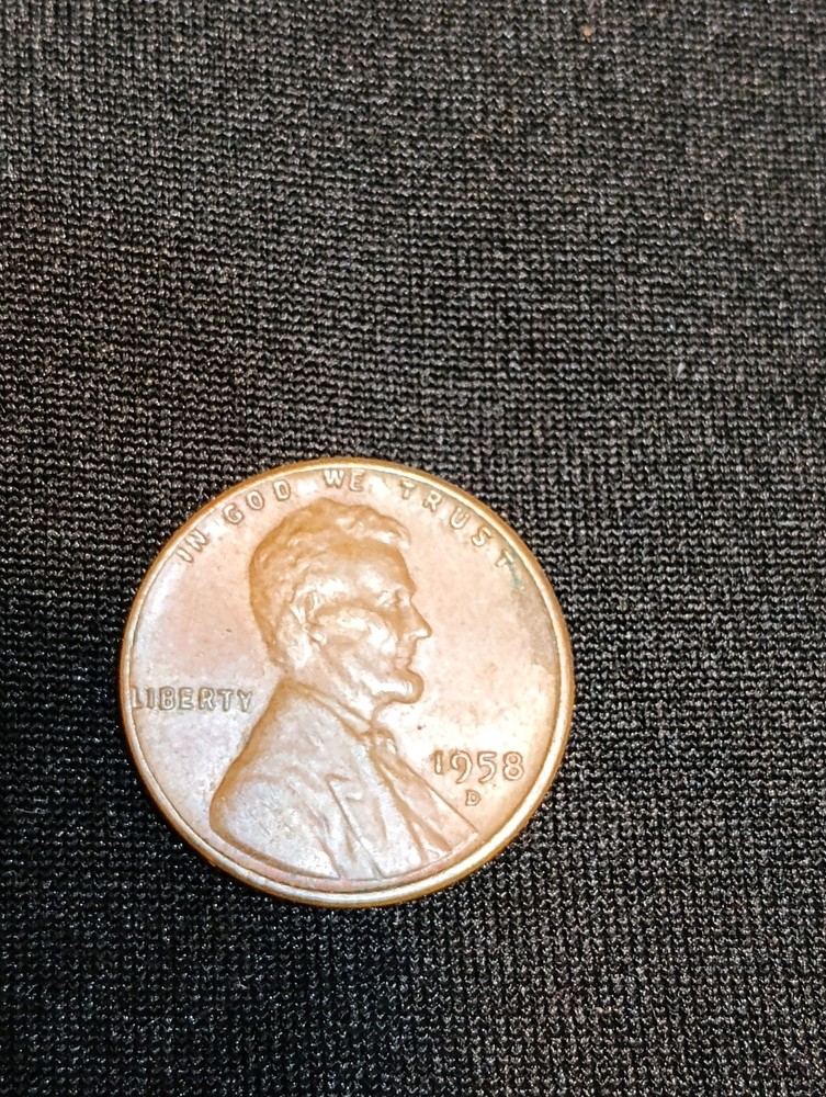 1958 D Wheat Penny Error