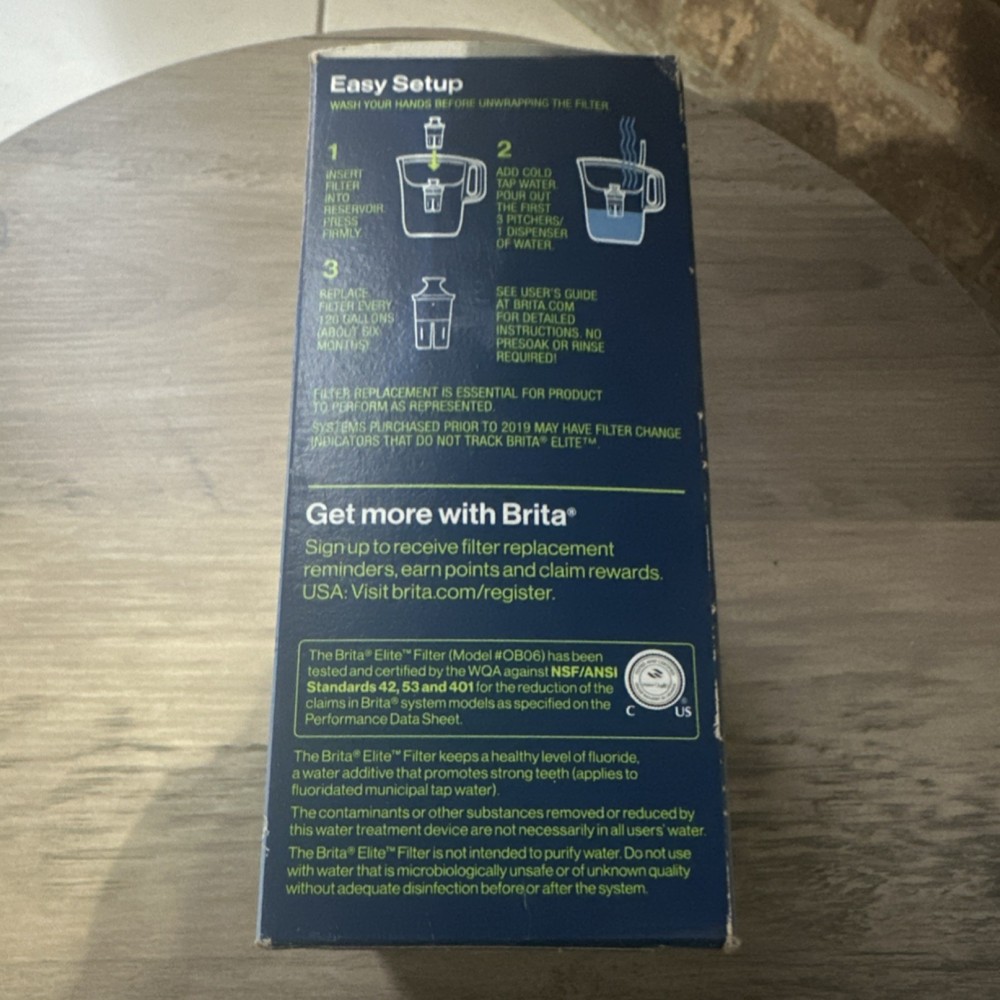 BRITA Elite Replacement Filter, Removes Lead, Fits Brita Systems, 6 Months
