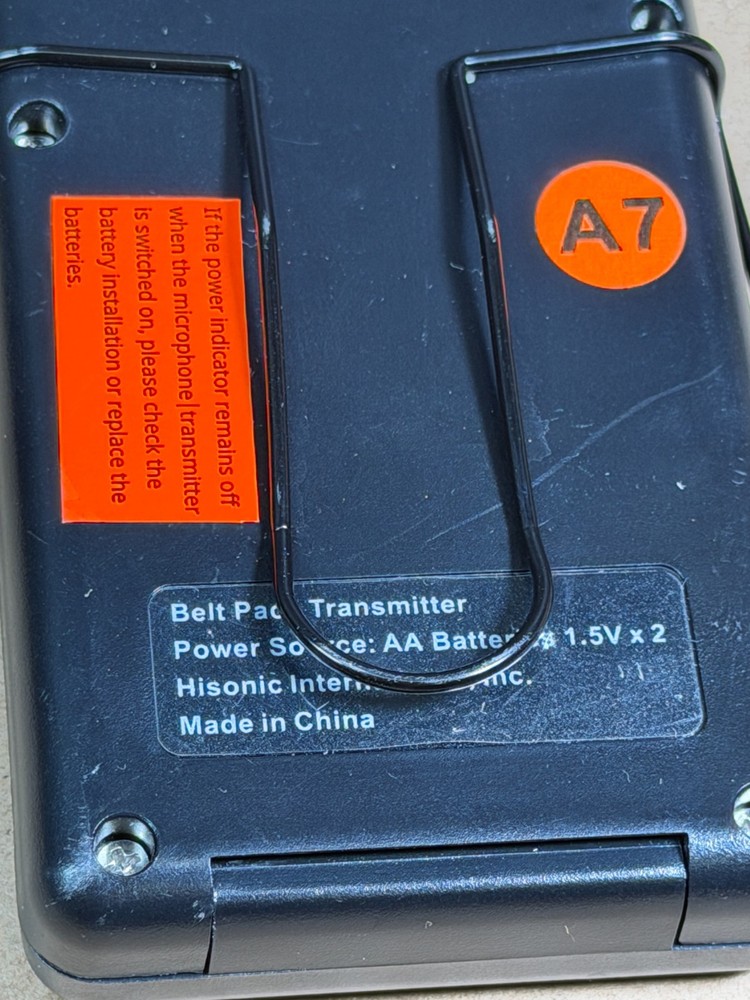 Hisonic Belt Pack Wireless Transmitter Works Ships Fast!!!