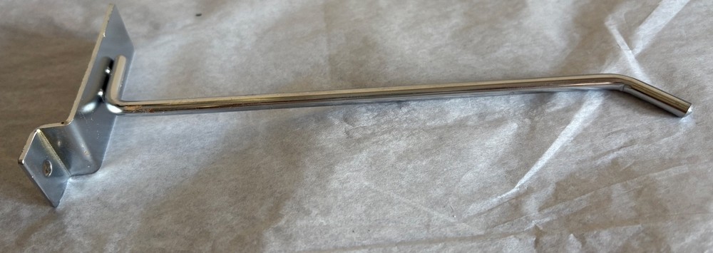 8.5” Silver Chrome Metal Grid Wall Hook