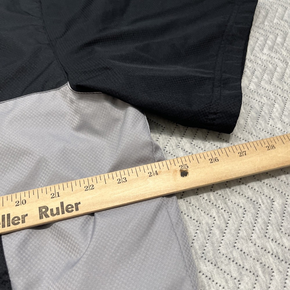 Ahead Golf Jacket Men Large Black Grey Loose Relax Performance Pullover Valencia