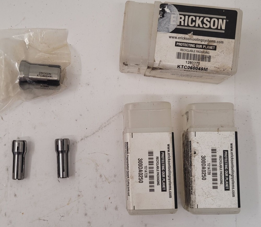 ERICKSON Collets – Various Sizes - LOT OF 4