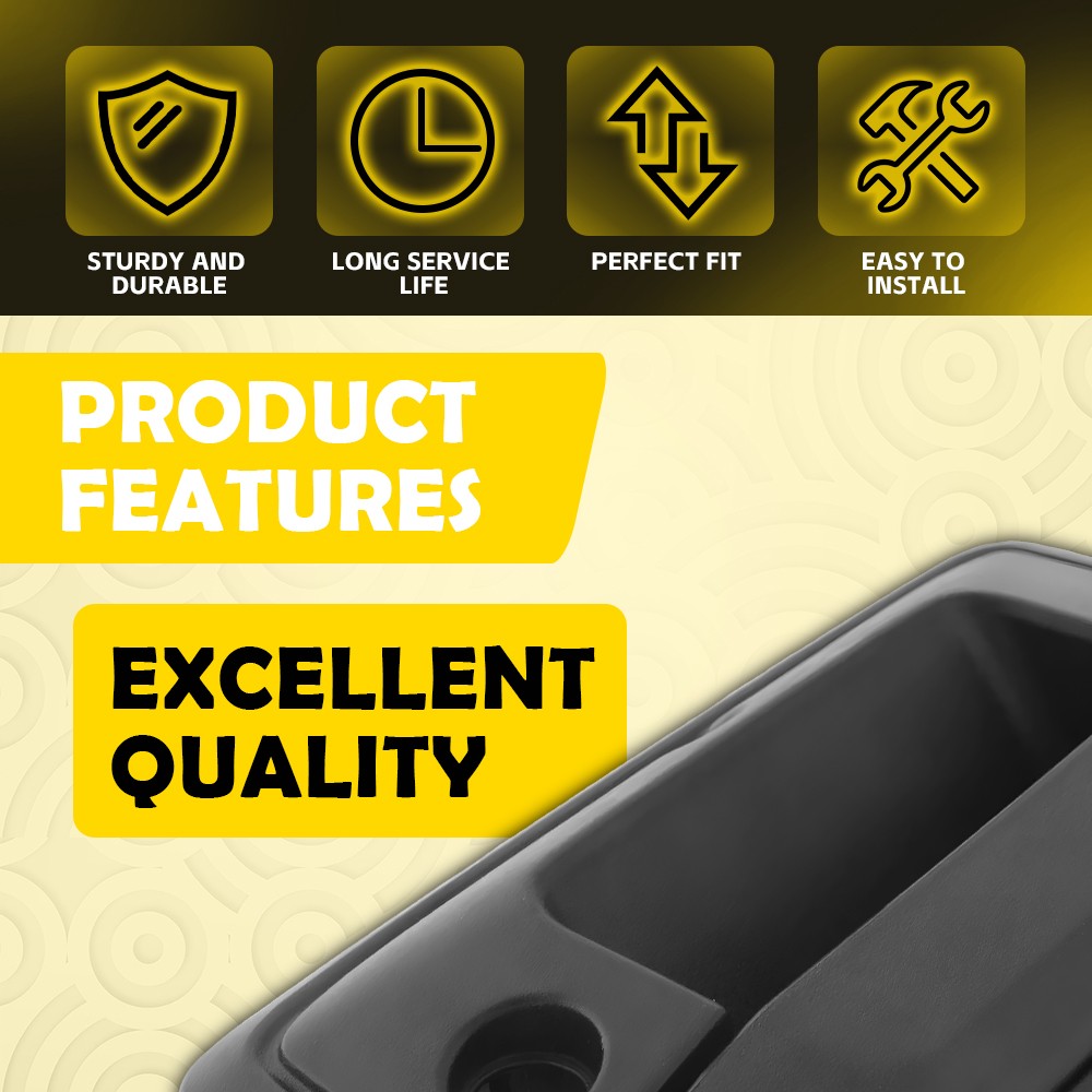 Tailgate Handle w/ Camera Hole for Black 2014-2015 Silverado Sierra 1500 2500 EA