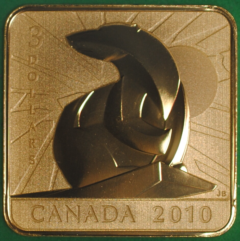 2010 Canada 3 Dollars Proof Polar Bear