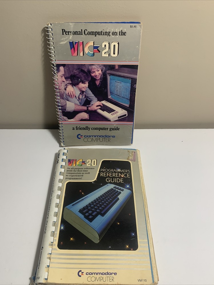 VIC 20, Commodore Computer User Guide 1982  & Reference (2) Book Lot