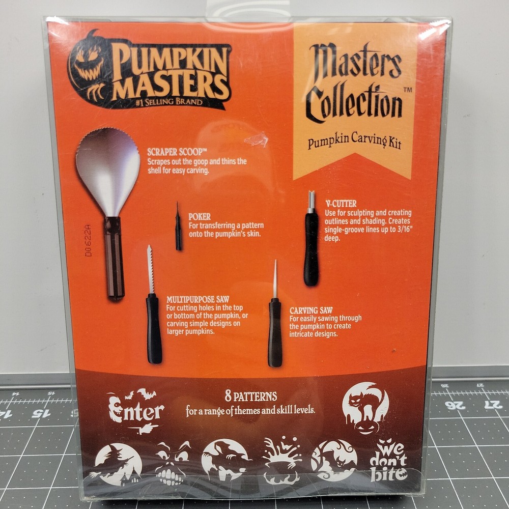 Pumpkin Masters Carving Kit With 8 Patterns