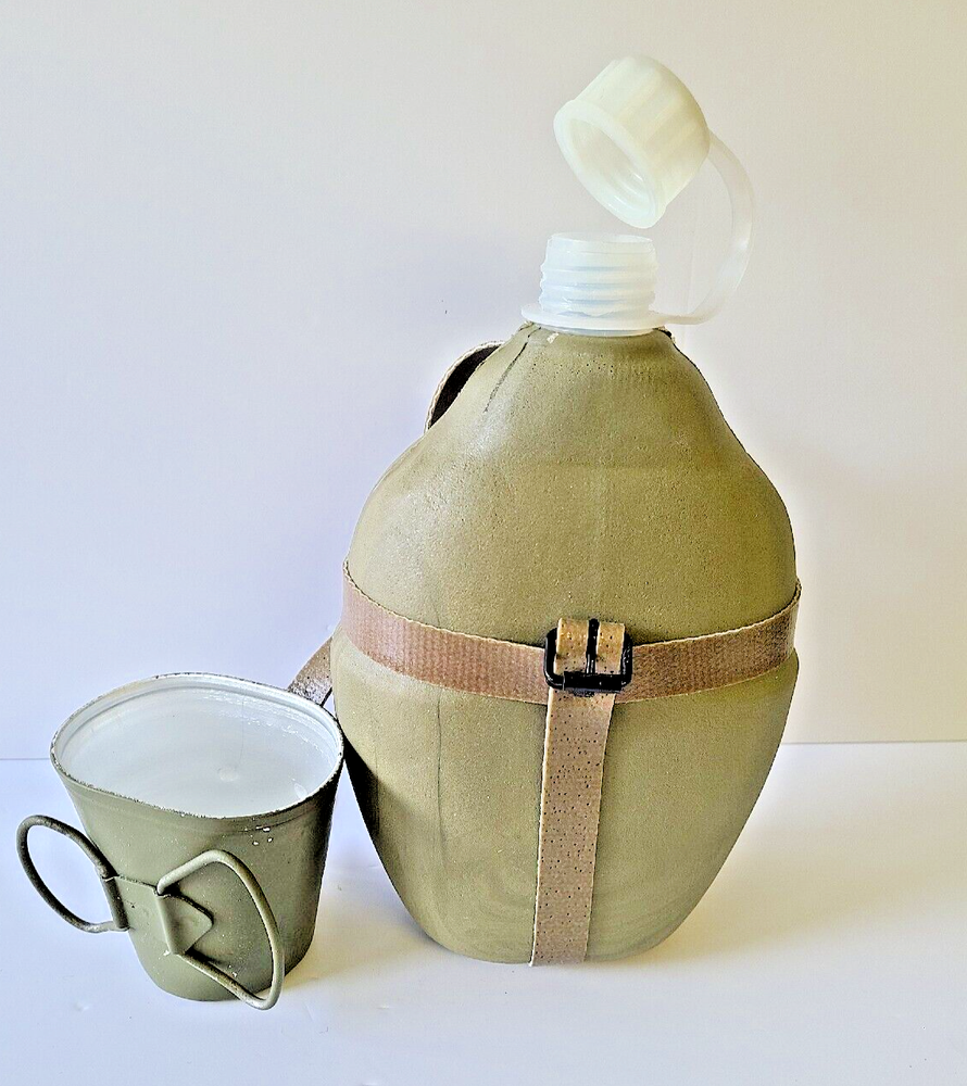 Military Canteen with Metal Heater Cup