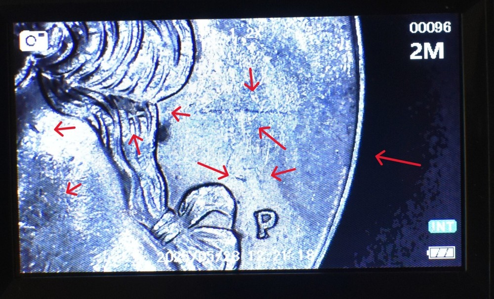 1996 P Quarter Error Broad Struck, Die Chips, Doulble Die Multi Errored