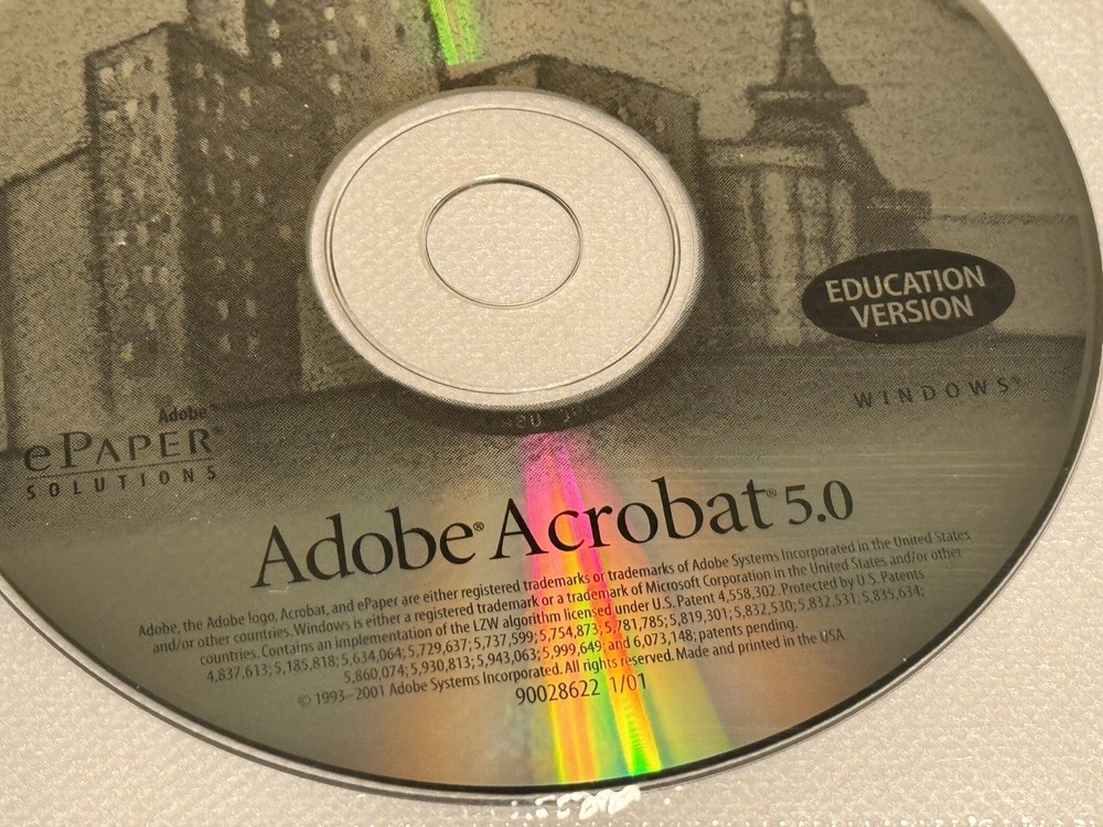 ADOBE ACROBAT 5.0 Education Version for Windows Discs only