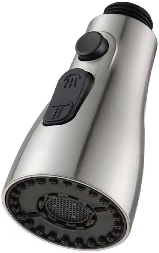 Pull Down Kitchen Faucet Sprayer Head Replacement Part Brushed Nickel Silver