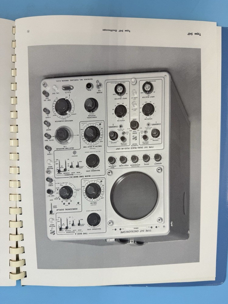 Tektronix Type 547 Oscilloscope Instruction Manual 070-398