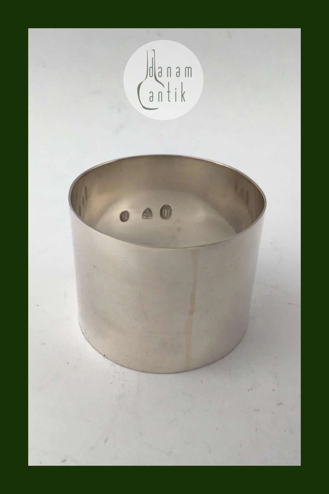 Danish Work Silver French Lily Napkin Ring (1920)