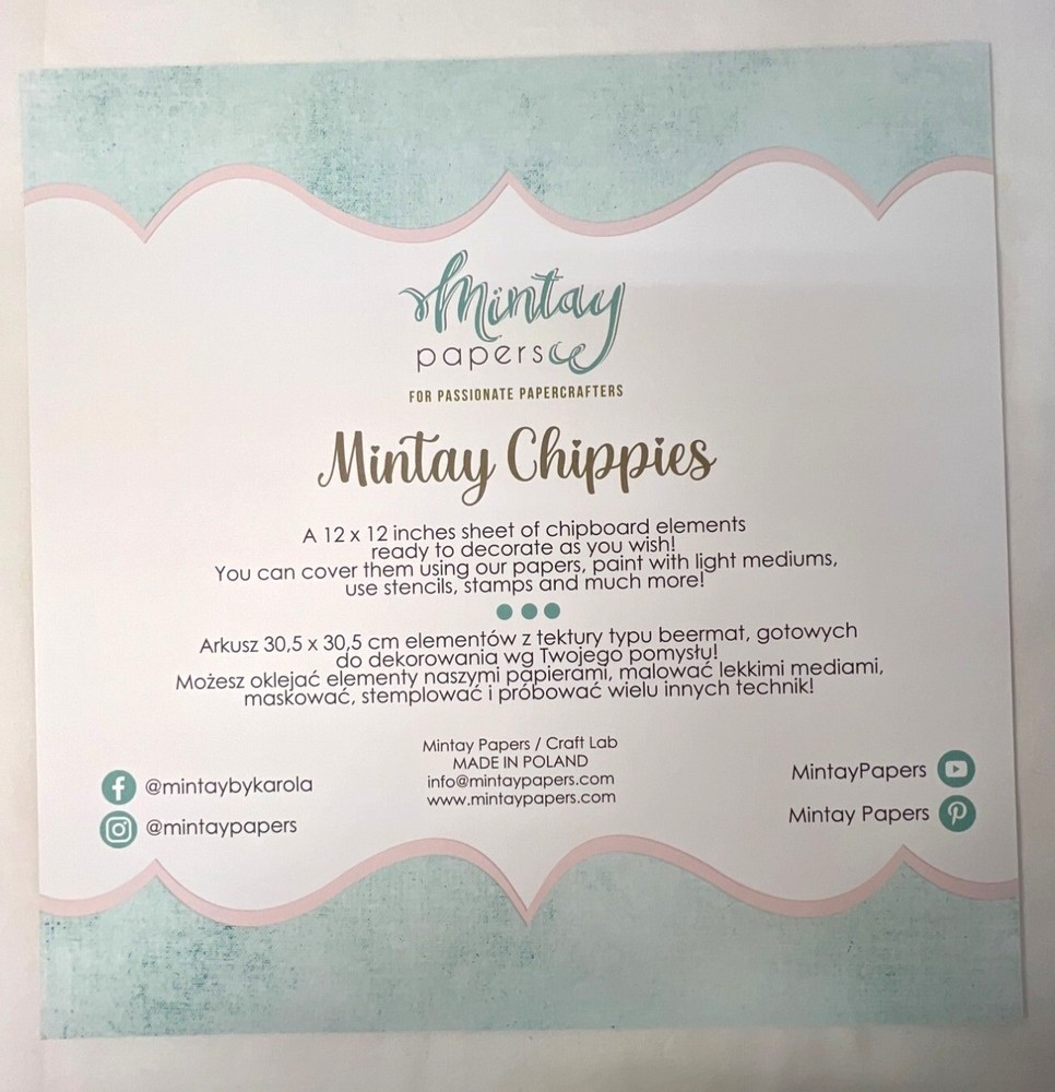 Mintay Chippies Chipboard Decor Elements Borders Set MT-CHIP2-D39